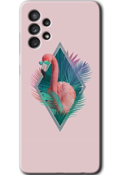 Samsung Galaxy A32 4g Kılıf Hd Desen Baskılı Arka Kapak - Flamingo