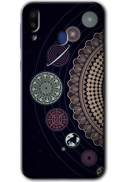 Samsung Galaxy M10 Kılıf Hd Desen Baskılı Arka Kapak - Gezegen Döngüsü