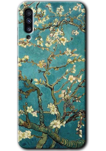 Samsung Galaxy A70 Kılıf Hd Desen Baskılı Arka Kapak - Almond Blossom