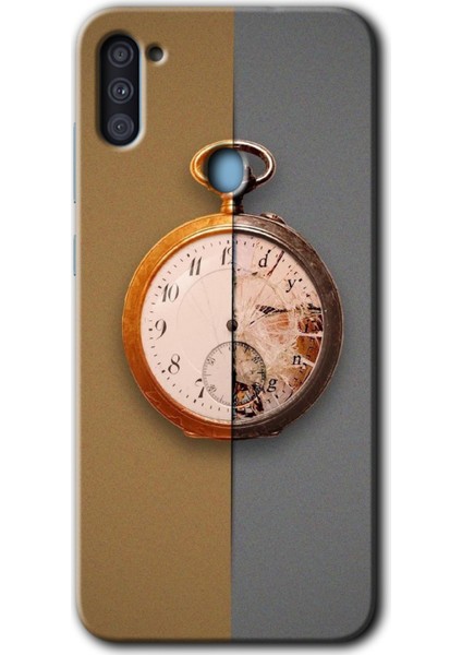 Samsung Galaxy M11 Kılıf Hd Desen Baskılı Arka Kapak - Clocks Artwork