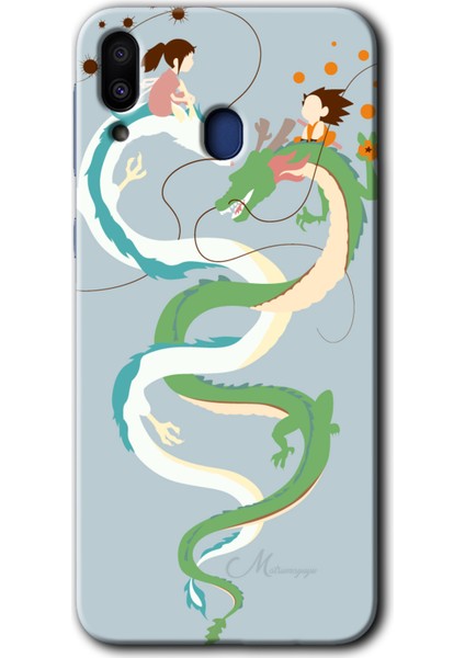 Samsung Galaxy M10 Kılıf Hd Desen Baskılı Arka Kapak - Snake Friendship