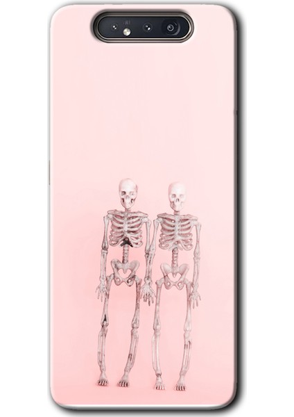 Samsung Galaxy A80 Kılıf Hd Desen Baskılı Arka Kapak - Yaşayan Çift
