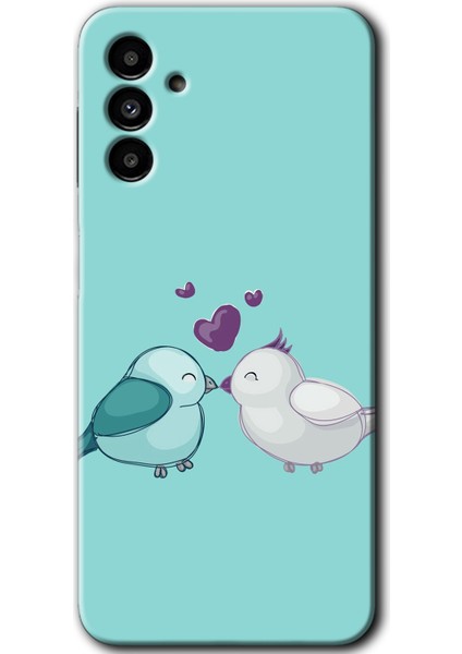 Samsung Galaxy A13 5g Kılıf Hd Desen Baskılı Arka Kapak - Mutlu Kuşlar