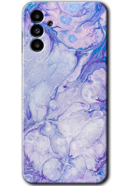 Samsung Galaxy A13 5g Kılıf Hd Desen Baskılı Arka Kapak - Spots Lilac