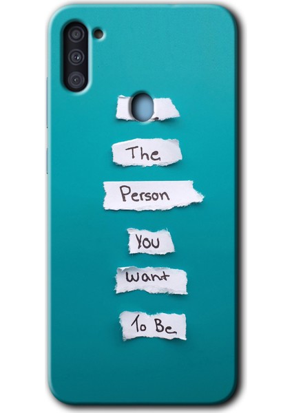 Samsung Galaxy A11 Kılıf Hd Desen Baskılı Arka Kapak - Want You