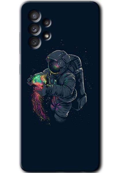 Samsung Galaxy A32 4g Kılıf Hd Desen Baskılı Arka Kapak - Astronot Kıyafeti