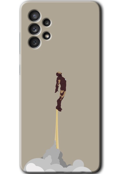 Samsung Galaxy A52S Kılıf Hd Desen Baskılı Arka Kapak - Ironman-Airport