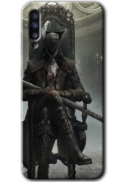Samsung Galaxy A70 Kılıf Hd Desen Baskılı Arka Kapak - Bloodborne Hunters