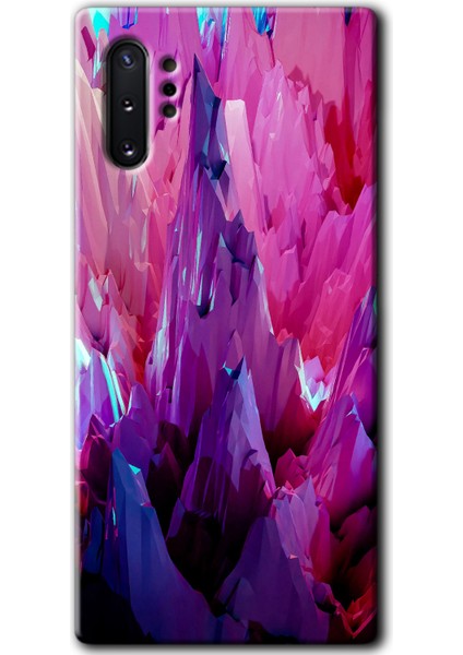 Samsung Galaxy Note 10 Plus Kılıf Hd Desen Baskılı Arka Kapak - Abstraction Sharp