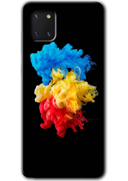 Samsung Galaxy A81 Kılıf Hd Desen Baskılı Arka Kapak - Black 1