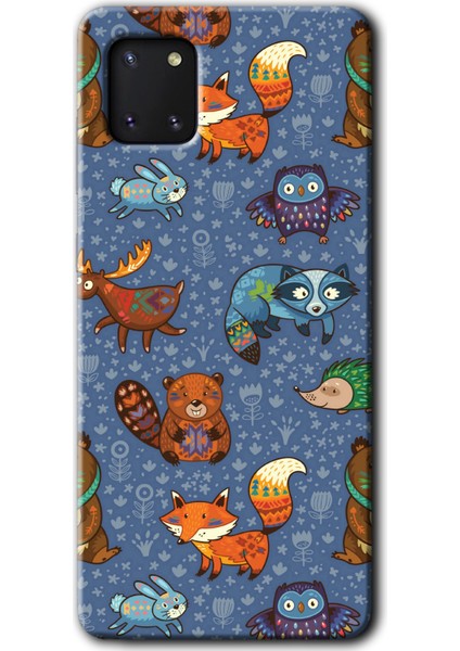 Samsung Galaxy A81 Kılıf Hd Desen Baskılı Arka Kapak - Animals Funny