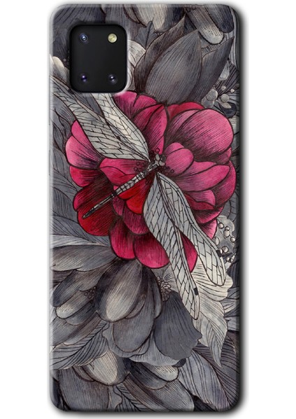 Samsung Galaxy A81 Kılıf Hd Desen Baskılı Arka Kapak - Kelebek Ömrü