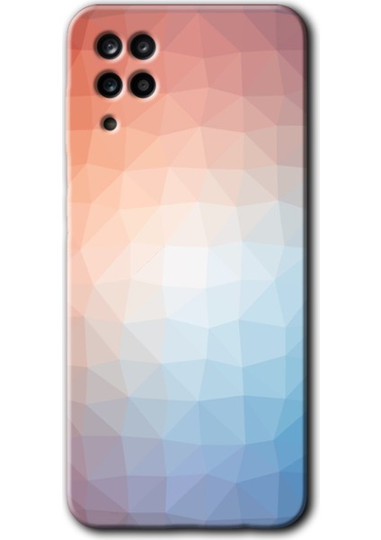 Samsung Galaxy A01 Core Kılıf Hd Desen Baskılı Arka Kapak - Polygon Graident 3