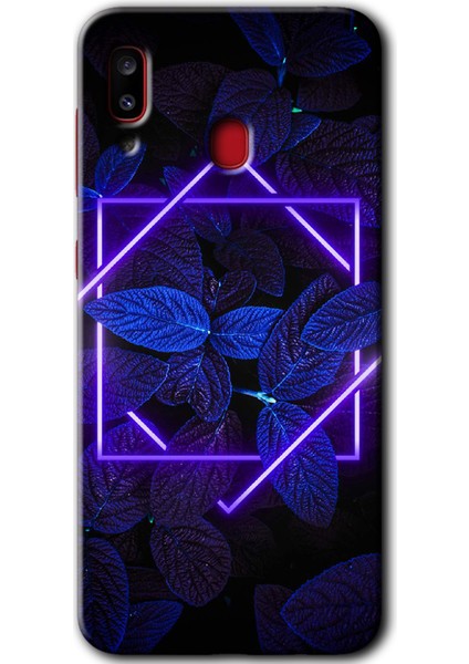 Samsung Galaxy A30 Kılıf Hd Desen Baskılı Arka Kapak - Mekanik Yaprak 5