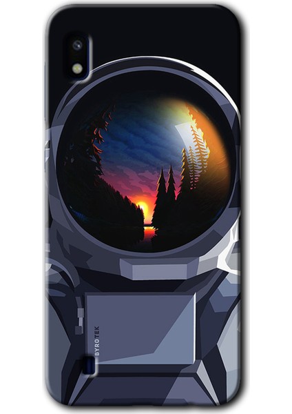 Samsung Galaxy A10 Kılıf Hd Desen Baskılı Arka Kapak - Astronot