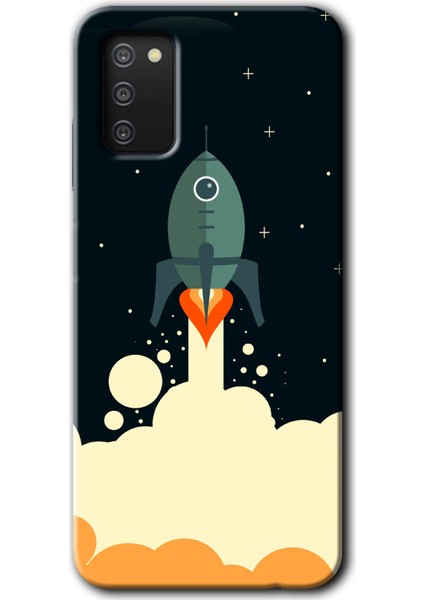 Samsung Galaxy A03S Kılıf Hd Desen Baskılı Arka Kapak - Space Smoke