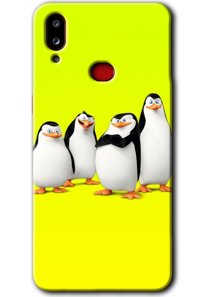 Samsung Galaxy A10S Kılıf Hd Desen Baskılı Arka Kapak - Penguenler