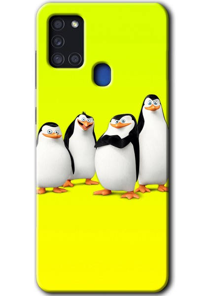Samsung Galaxy A21S Kılıf Hd Desen Baskılı Arka Kapak - Penguenler