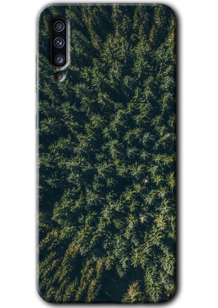 Samsung Galaxy A50 Kılıf Hd Desen Baskılı Arka Kapak - Çam Ağacı Ormanı