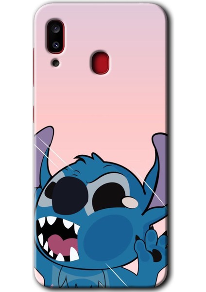 Samsung Galaxy A30 Kılıf Hd Desen Baskılı Arka Kapak - Stitch