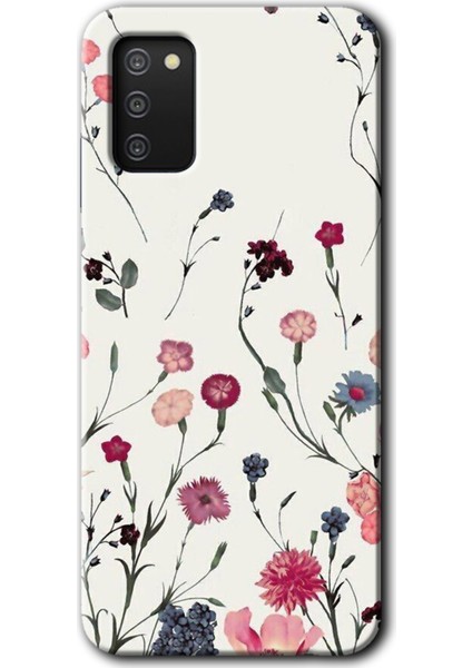 Samsung Galaxy A03S Kılıf Hd Desen Baskılı Arka Kapak - Mat Çiçek