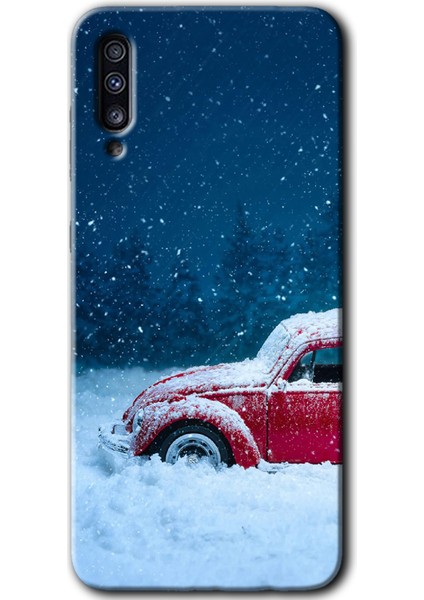 Samsung Galaxy A70 Kılıf Hd Desen Baskılı Arka Kapak - Karlı Vosvos