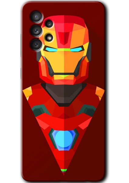 Samsung Galaxy A52S Kılıf Hd Desen Baskılı Arka Kapak - Iron Man Çizim