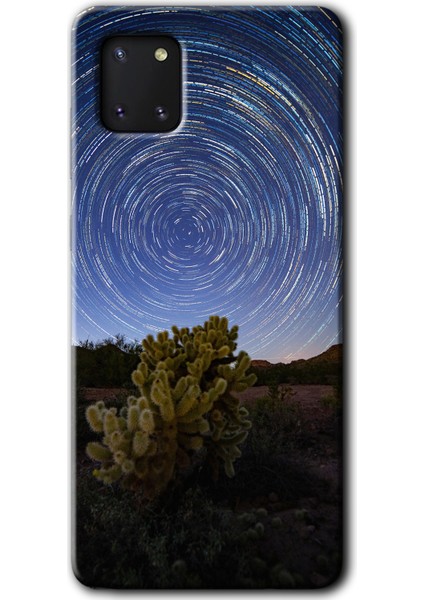 Samsung Galaxy A81 Kılıf Hd Desen Baskılı Arka Kapak - Eclipse Sky