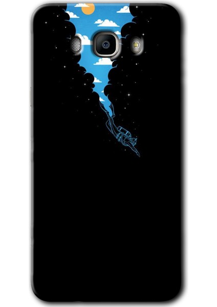 Samsung Galaxy J7 2016 Kılıf Hd Desen Baskılı Arka Kapak - Derinlere Yolculuk