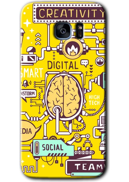 Samsung Galaxy S7 Edge Kılıf Hd Desen Baskılı Arka Kapak - Smart 2
