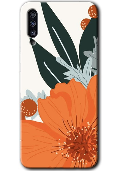Samsung Galaxy A30S Kılıf Hd Desen Baskılı Arka Kapak - Portakal Çiçeği