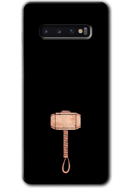 Samsung Galaxy S10 Kılıf Hd Desen Baskılı Arka Kapak - Thor Çekiç