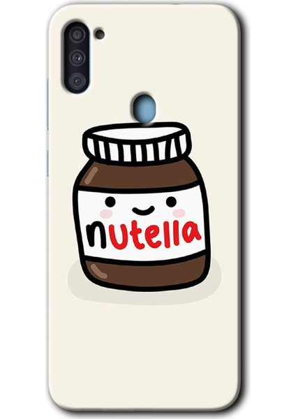 Samsung Galaxy A11 Kılıf Hd Desen Baskılı Arka Kapak - Nutella Aşkım