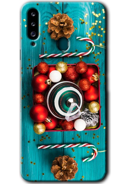 Samsung Galaxy A20S Kılıf Hd Desen Baskılı Arka Kapak - Christmas