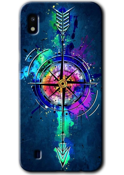 Samsung Galaxy A10 Kılıf Hd Desen Baskılı Arka Kapak - Gizemli Pusula