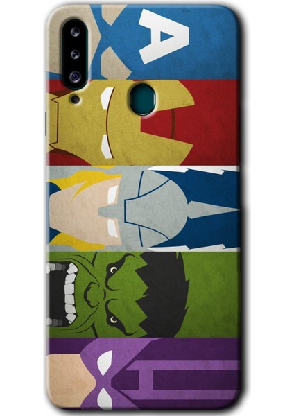 Samsung Galaxy A20S Kılıf Hd Desen Baskılı Arka Kapak - Avengers-1