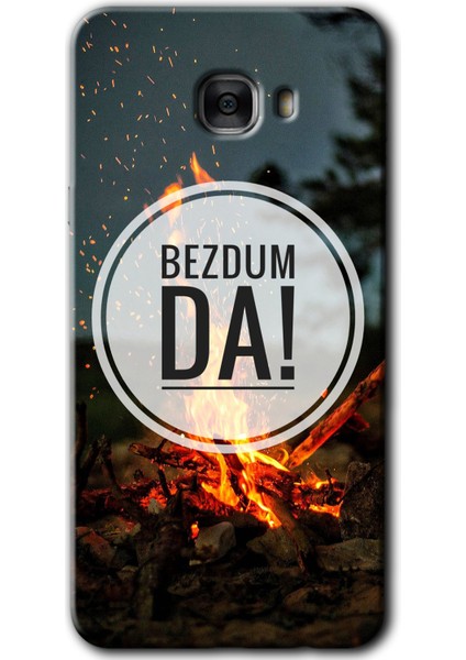 Samsung Galaxy C7 Kılıf Hd Desen Baskılı Arka Kapak - Bezdum Da