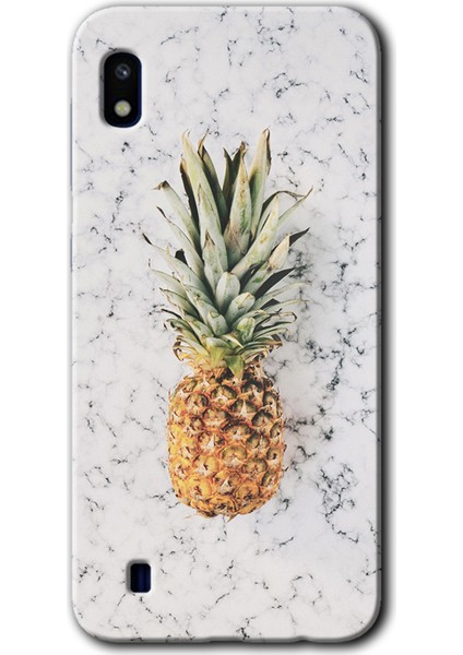 Samsung Galaxy A10 Kılıf Hd Desen Baskılı Arka Kapak - Ananas