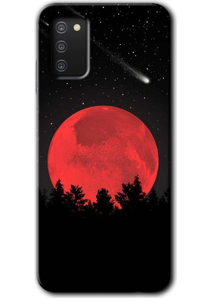 Samsung Galaxy A03S Kılıf Hd Desen Baskılı Arka Kapak - Kanlı Ay