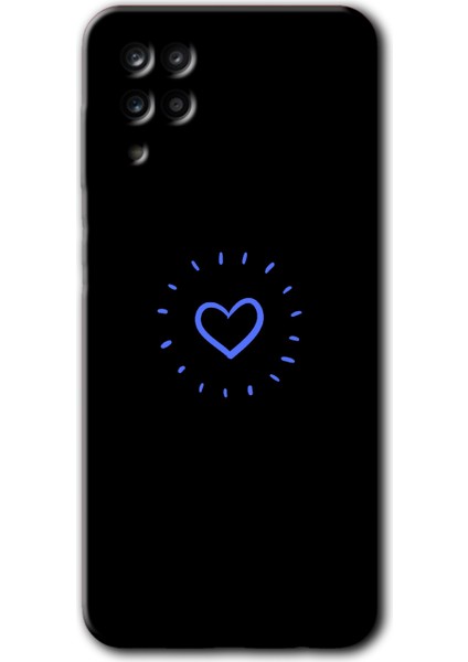 Samsung Galaxy A12 Kılıf Hd Desen Baskılı Arka Kapak - Heart Strokes