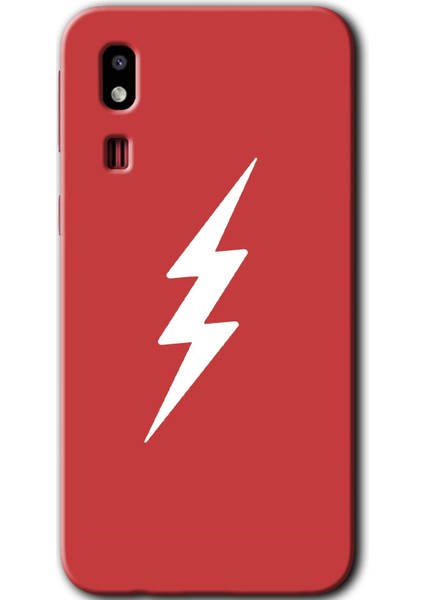 Samsung Galaxy A2 Core Kılıf Hd Desen Baskılı Arka Kapak - Flash Logo