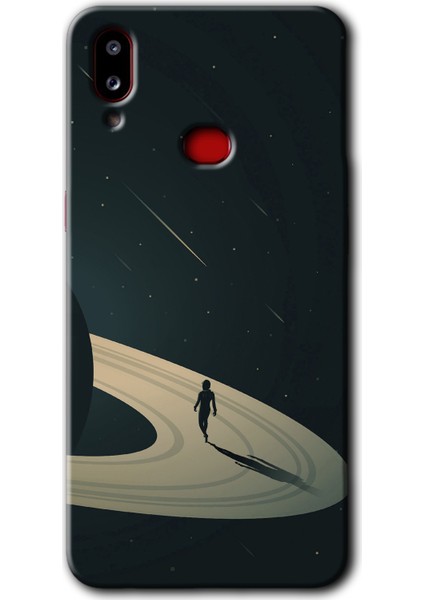 Samsung Galaxy A10S Kılıf Hd Desen Baskılı Arka Kapak - Space Planet