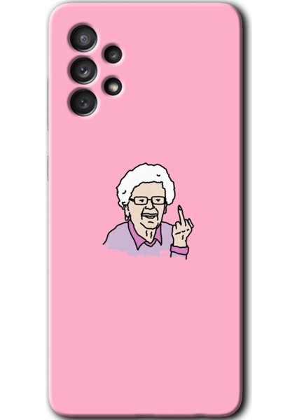 Samsung Galaxy A52S Kılıf Hd Desen Baskılı Arka Kapak - Bad Grandmother
