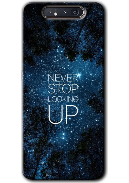 Samsung Galaxy A80 Kılıf Hd Desen Baskılı Arka Kapak - Stars Wallpaper