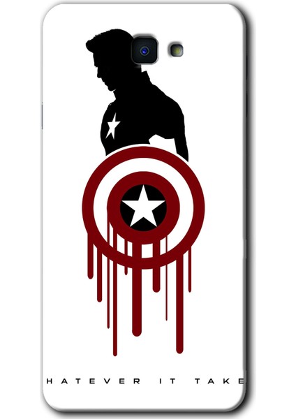 Samsung Galaxy J7 Prime Kılıf Hd Desen Baskılı Arka Kapak - Captain Amerika