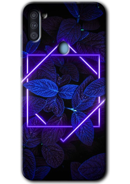 Samsung Galaxy M11 Kılıf Hd Desen Baskılı Arka Kapak - Mekanik Yaprak 5