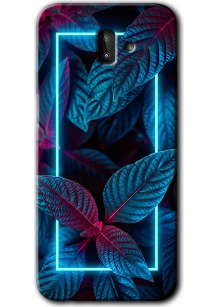 Samsung Galaxy J6 Plus Kılıf Hd Desen Baskılı Arka Kapak - Mekanik Yaprak 4