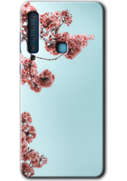 Samsung Galaxy A9 2018 Kılıf Hd Desen Baskılı Arka Kapak - Japon Çiçeği