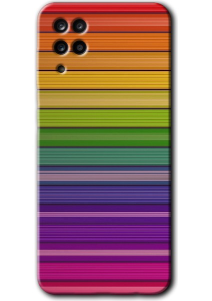 Samsung Galaxy A01 Core Kılıf Hd Desen Baskılı Arka Kapak - Colorful Lines