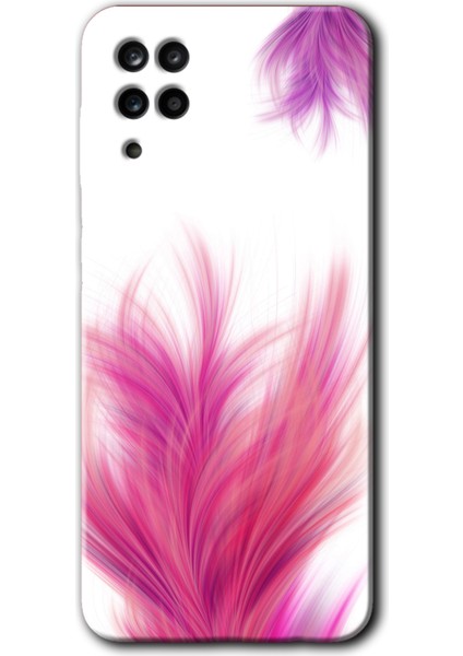 Samsung Galaxy A01 Core Kılıf Hd Desen Baskılı Arka Kapak - Pembe Tüy